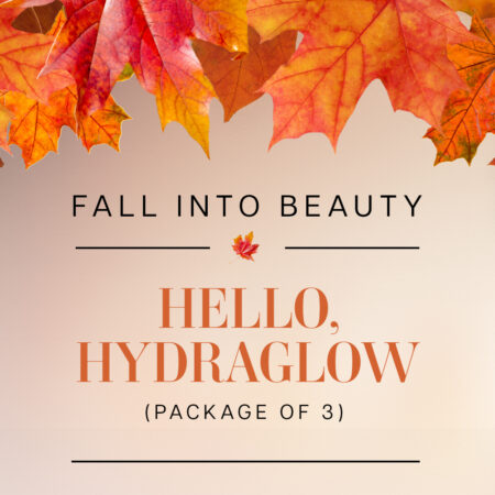 Fall Into Beauty: Hello, HydraGlow! (Package of 3) Free SkinMedica AHA/BHA Full Size