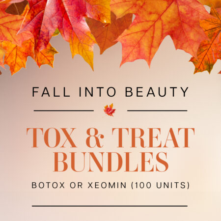 Fall Into Beauty: Tox and Treat Bundles  - Botox or Xeomin (100 units) Free SkinMedica Neck Correct- Full Size