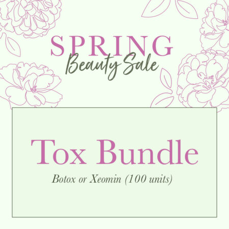Tox Bundles: Botox or Xeomin (100 Units) + $75 BCS Bucks