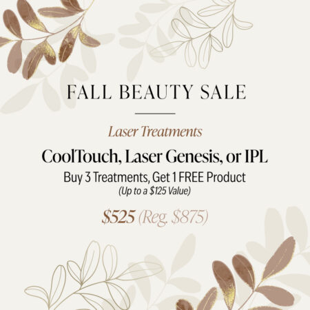 Laser Treatments: CoolTouch, Laser Genesis, or IPL (Buy 3, Get 1 Free Product)